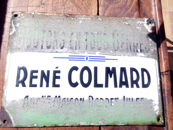plaque émail avant modif